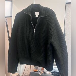 H&M quarter zip sweater